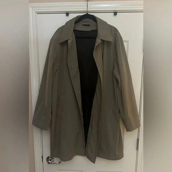 NWOT-Men’s ALFANI Tan Button Down Zippered Lining Coat. Size 44R. - Picture 4 of 9